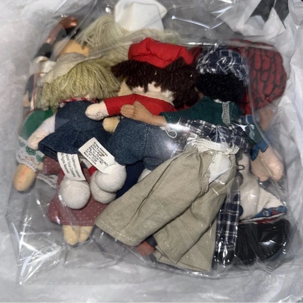 Vintage Doll collection -8 pc lot Doll Set with Green and Blue Outfits